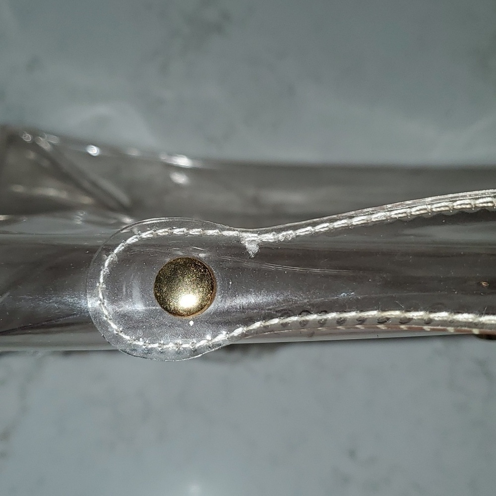 Hermes Vintage Vinyl Clear Kelly Bag Purse - Picture 11 of 16